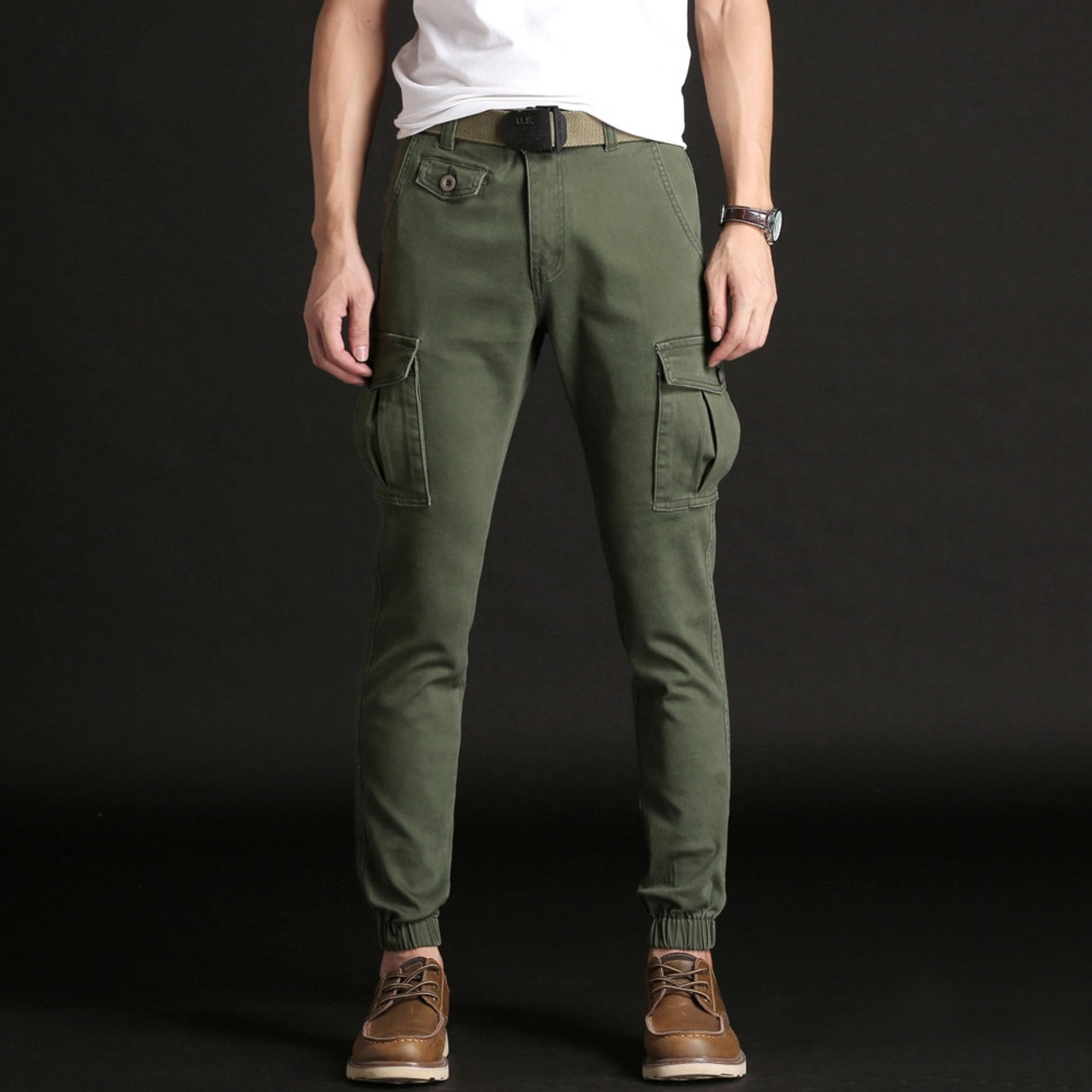 Buy zeetoo Mens Relaxed-Fit Cargo Pants Multi Pocket Military Camo Combat  Work Pants GZ03 Green Camo at Amazon.in